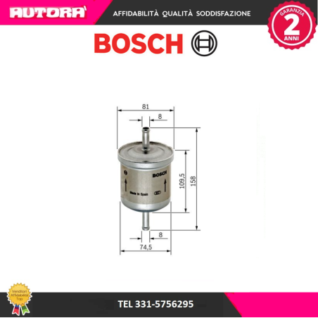 0450905030 Filtro carburante (MARCA BOSCH)..