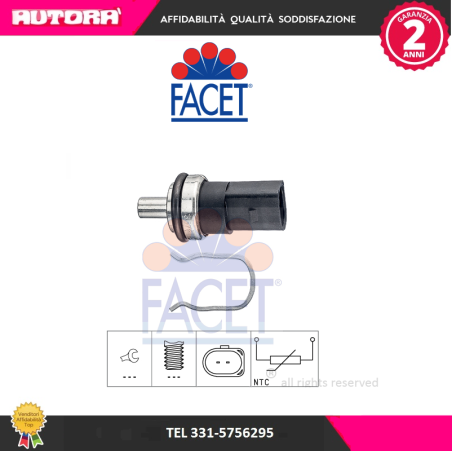 Sensore, Temperatura carburante Vw-Audi (MARCA FACET)..