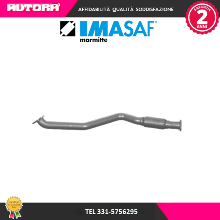 Tubo scarico anteriore c/flessibile adatto a Alfa 156 (MARCA IMASAF)..