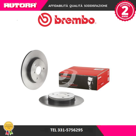 Coppia disco freno anteriore adatto a Smart (MARCA-BREMBO)..