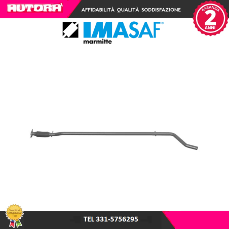 Tubo gas scarico centrale adatto a Fiat Punto 1.2 (188) (MARCA IMASAF)..