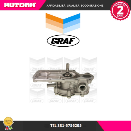 Pompa acqua adatto a Lancia Fulvia 1,3 (MARCA GRAF)