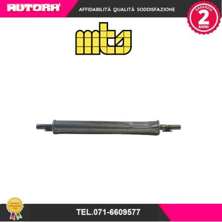 Silenziatore centrale adatto a Citroen Dyane 6-2cv (MARCA MTS)..