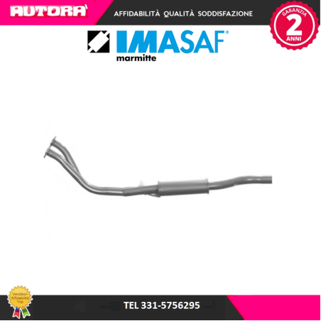 Silenziatore anteriore adatto a Alfa Romeo Spider (MARCA-IMASAF)..