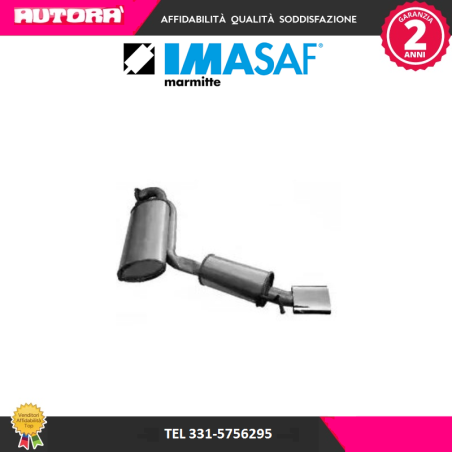 Silenziatore posteriore adatto a Alfa Romeo Gtv-Spider (MARCA-IMASAF)..