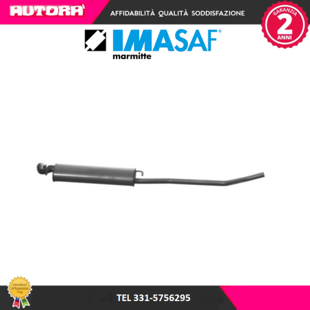 Silenziatore centrale adatto a Fiat Multipla 10.01 76kw (MARCA-IMASAF)..
